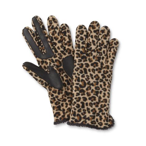 isotoner leopard print gloves.